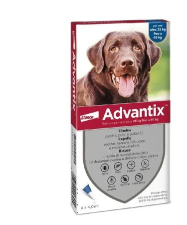 Bayer Advantics from fleas ticks mosquitoes 25-40kg (term  - Buy Online on GoSupps.com