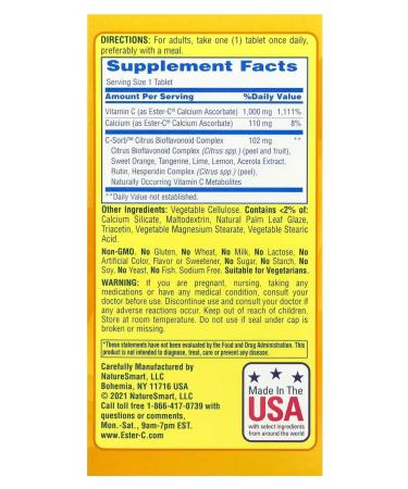 American Health Ester-C is a unique formula vitamin C 1000 mg 120 tablets - Buy Online on GoSupps.com