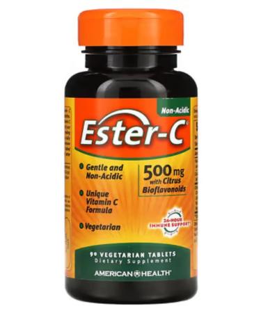 American Health Ester-C is a unique formula vitamin C 500 mg 90 tablets