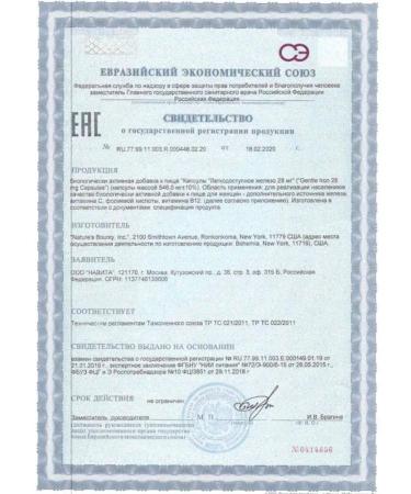 Nature's bounty Easily accessible iron 2 pcs - Buy Online on GoSupps.com