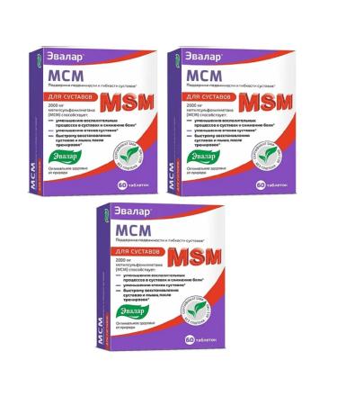 Evalar MSM 3 pcs 60 tables in UP