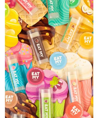 Eat My Lip balm - hygiene "Pimbir with honey and hazelnut" - Buy Online on GoSupps.com