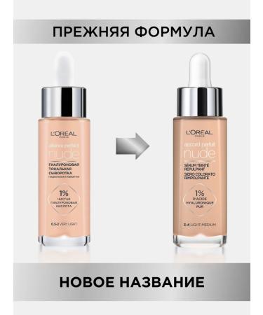 L'OREAL PARIS Hyaluron tonal serum Accord Parfait Nude - Buy Online on GoSupps.com