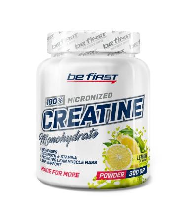 Be First Creatine Creatine Monohydrate 300 G Bank Lemon