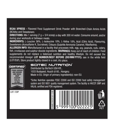 Scitec Nutrition BCAA complex BCAA XPress 280 Gp Grush - Buy Online on GoSupps.com