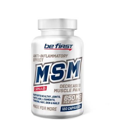 Be First MSM additive for joints and ligaments MSM Capsules 120 caps