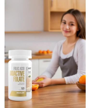 maxler Folic acid Folic Acid Bioactive Flate 120 caps - Buy Online on GoSupps.com