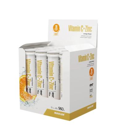 maxler Vitamin C+Zink Vitamin C+Zinc 12 tubes 20sh.h.baban orange - Buy Online on GoSupps.com