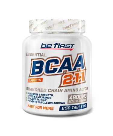 Be First BCAA in BCAA Tablets 250 tablets - Buy Online on GoSupps.com