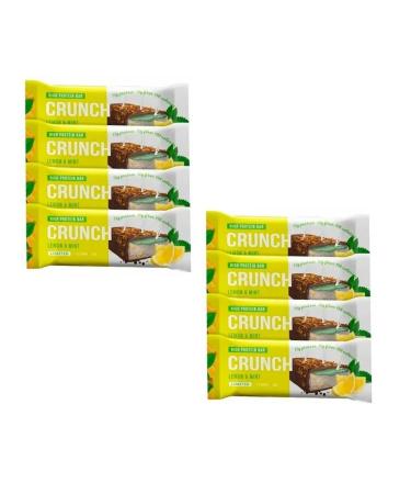 BootyBar Crunch protein bar 8 pieces 60 grams lemon and mint