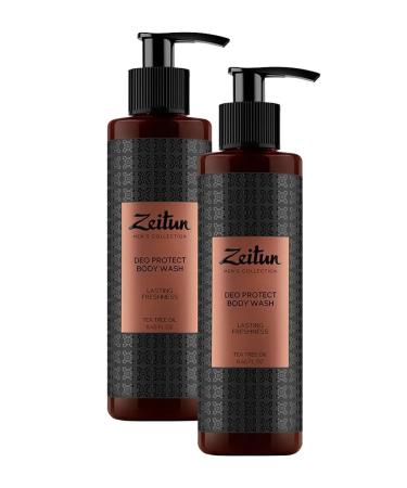 Zeitun MEN shower gel with tea tree oil 250 ml 2pcs