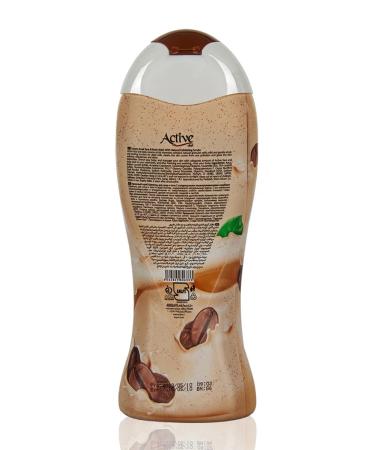 ACTIVe Gel-scrub for shower Women's "Milk and Coffee Extract" 400 ml - Buy Online on GoSupps.com