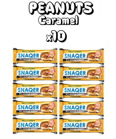 BombBar SNAQR Baton -shaped 10x50g peanuts and caramel