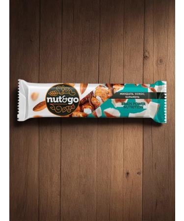 KDV "Nut & Go" a bar with almonds and coconut 18 pcs 36 g - Buy Online on GoSupps.com