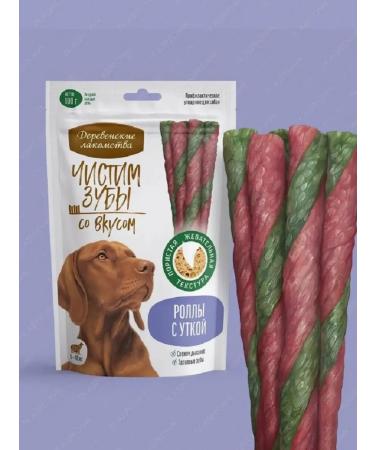 Country delicacies The treat for dogs "brush our teeth" rolls with a duck 100g