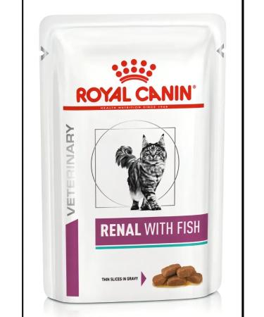 ROYAL CANIN Renal with fish humid food for cats with fish 28 x 85 gr - Buy Online on GoSupps.com