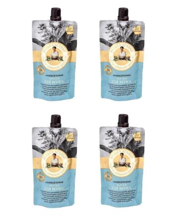 Grandma Agafia's Recipes Mask for hair growth moisturizer 4x100 ml