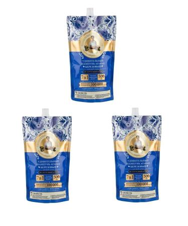 Grandma Agafia's Recipes Hair shampoo 7V1 Nourishing birch 3x500 ml