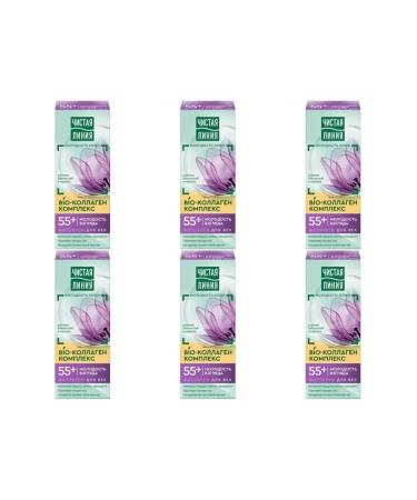 Clean line Eye Cream phytotherapy 55+ helmet and cloudberry 25 ml 6 pcs
