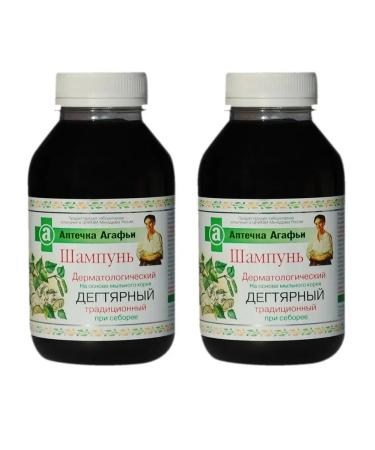 Grandma Agafia's Recipes Degtyer hair shampoo from dandruff and seborrhea 2x300 ml