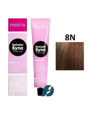 MATRIX Socolor Sync 8n hair dye tone in tone 90 ml