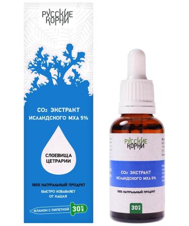 Russian roots Icelandic moss from cough extract 5% 30 ml