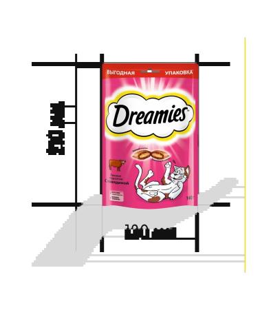 DREAMIES Beef cat treats 140g - Buy Online on GoSupps.com