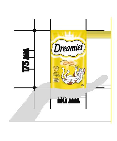 DREAMIES Cotton for cats with cheese 60g - Buy Online on GoSupps.com
