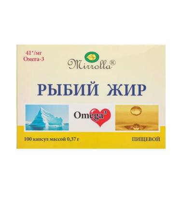 Home medicine cabinet Fish Fat Mirrolla caps 370 mg x100pcs