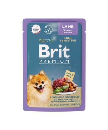 Brit Spiders for dogs mini-rocks of the lamb and carrots in sauce 14*85g - Buy Online on GoSupps.com