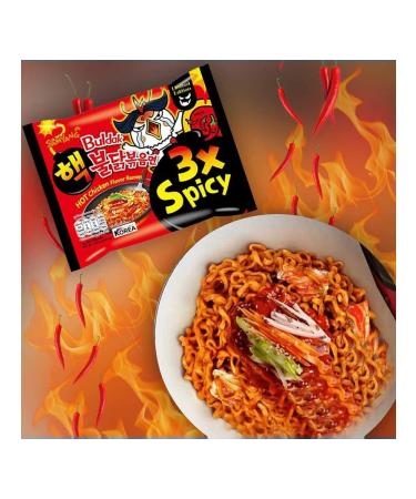 Samyang Buldak Buldak Chicken Ramen 3X Spicy Lapsha - Buy Online on GoSupps.com