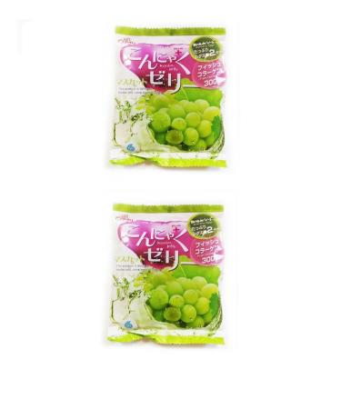 Yukigini Aguri Jelly made of connucky with the taste of nutmeg grapes 96 g 2 lies