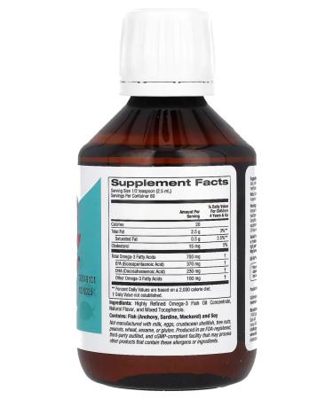 California Gold Nutrition Omega 3 children's omega 3 200 ml fish oil for children - Buy Online on GoSupps.com