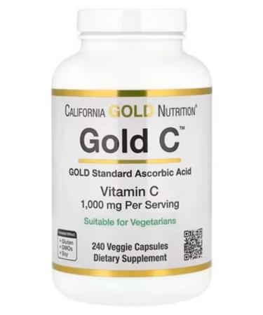 California Gold Nutrition Gold C Vitamin C California Gold Vitamin C 1000mg 240kap