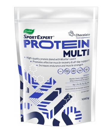 Evalar Sportspert multiprotein taste of chocolate 1050 g - Buy Online on GoSupps.com