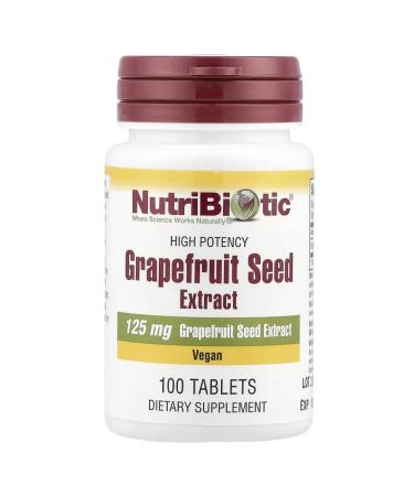 NutriBiotic Grapefruit bones extract 125 mg 100 tablets