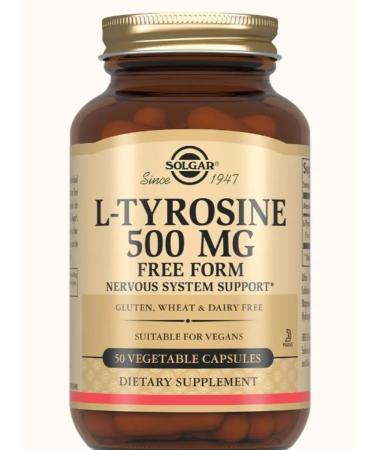 Home medicine cabinet Solgar l-tyrosin caps 500 mg x50pcs