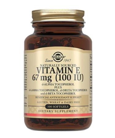 Home medicine cabinet Solgar vitamin E 100 me caps x100pcs