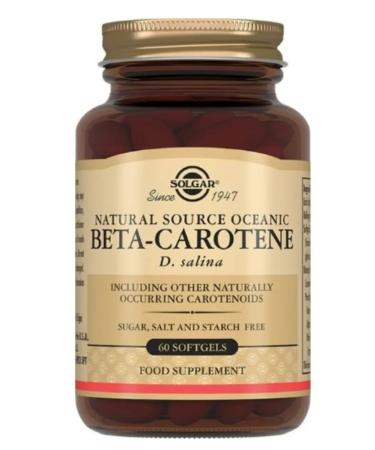 Home medicine cabinet Solgar Beta-carotin from oceanic algae D.Salina 60pcs - Buy Online on GoSupps.com