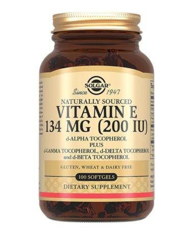 Home medicine cabinet Solgar Vitamin E 200 Me caps x100pcs - Buy Online on GoSupps.com