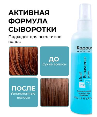 Kapous Two -phase moisturizing hair serum 2 pcs - Buy Online on GoSupps.com
