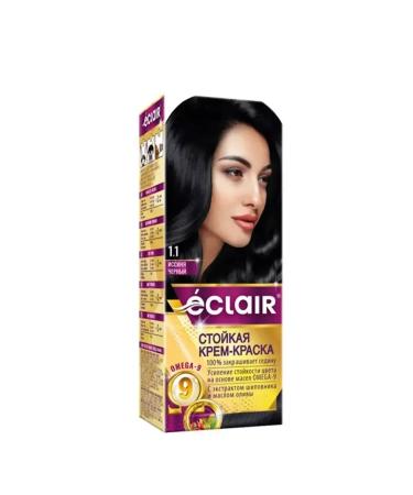 Eclair Hair dye Omega-9 No. 1.1 Black-black 110 ml 2 pcs - Buy Online on GoSupps.com