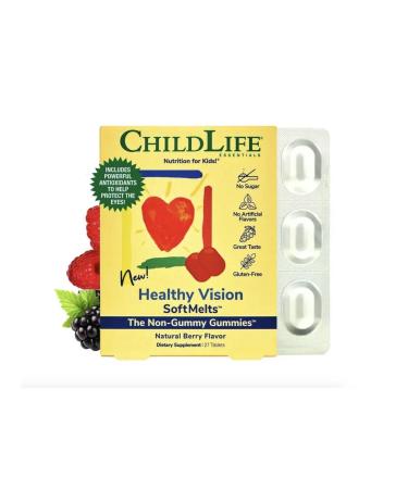 ChildLife Essentials Childlife Healthy Vision 27 SoftMelts Natural Berry