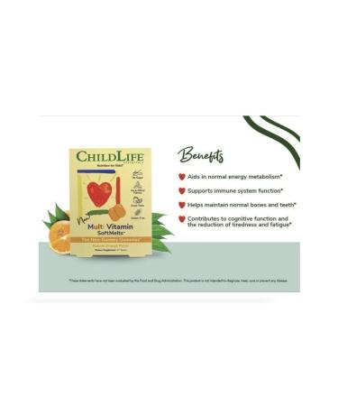 ChildLife Essentials Childlife Multi Vitamin SoftChew Gummies 27 Tabs Orange USA - Buy Online on GoSupps.com