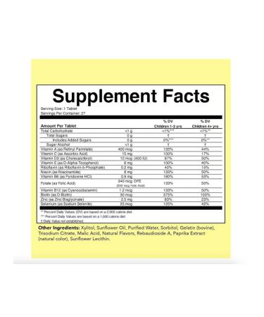 ChildLife Essentials Childlife Multi Vitamin SoftChew Gummies 27 Tabs Orange USA - Buy Online on GoSupps.com