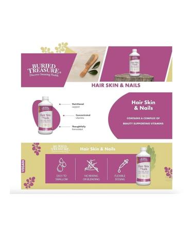 Buried Treasure Hair Skin and Nails Liquid 496 ML USA - Buy Online on GoSupps.com