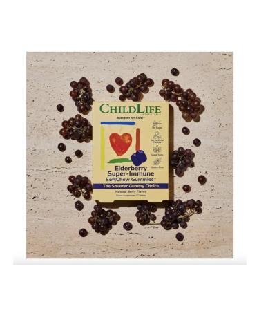ChildLife Essentials Childlife Elderberry Super-Immune SoftChew 27 Gummies USA - Buy Online on GoSupps.com