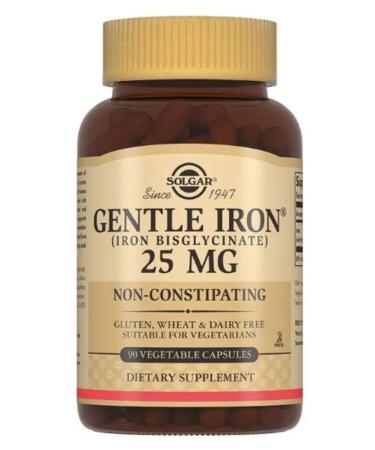 Home medicine cabinet Solgar is easy to reach Iron Iron Iron caps x90pcs - Buy Online on GoSupps.com