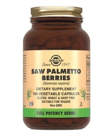 Home medicine cabinet Solgar berries with palmetto caps x100pcs - Buy Online on GoSupps.com