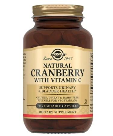 Home medicine cabinet Solgar natural cranberries with vit. With caps x60pcs